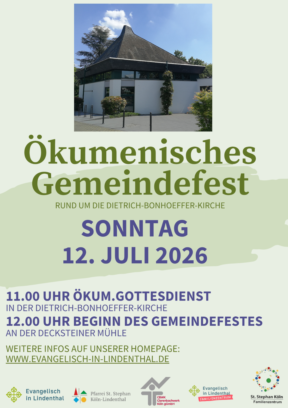 Plakat Ökumenisches Gemeindefest